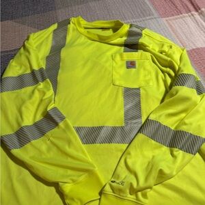 Men’s Carhartt High-Visibility XL Long Sleeve Shirt reflective